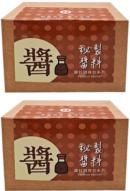 樂活e棧 秘製醬料包 經典麻醬 + 風味醬油, 2盒, 30g