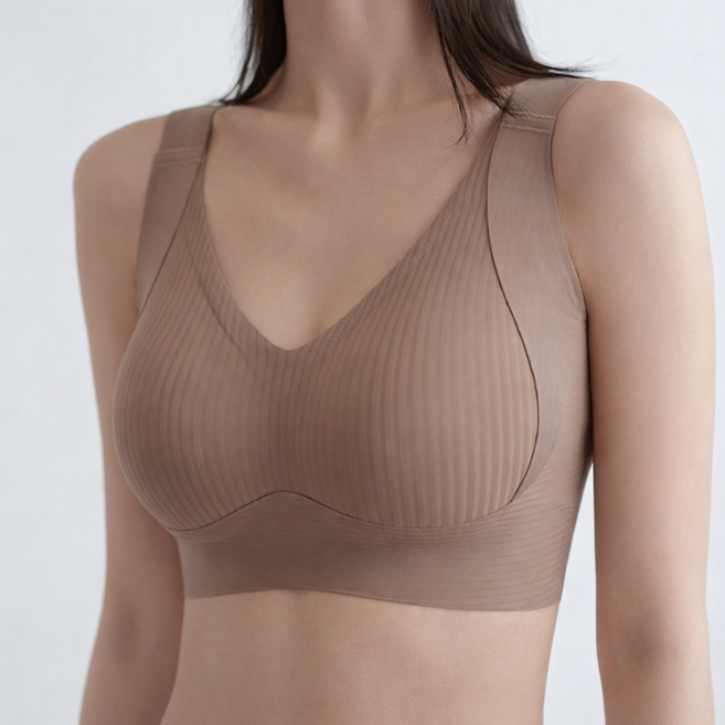 딥톡 노와이어 심리스 빅사이즈 일체형 스포츠 브라 DT0962