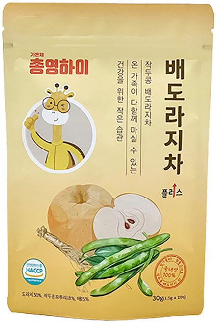 총영하이 배도라지차 플러스, 30g, 1개