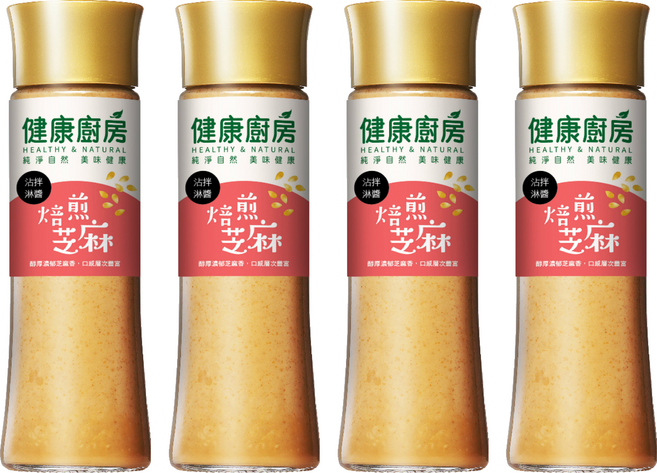 健康廚房 焙煎芝麻拌醬, 200ml, 4瓶