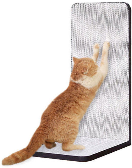 딩동펫 고양이 슬림 수평수직 스크래쳐, 화이트, 1개