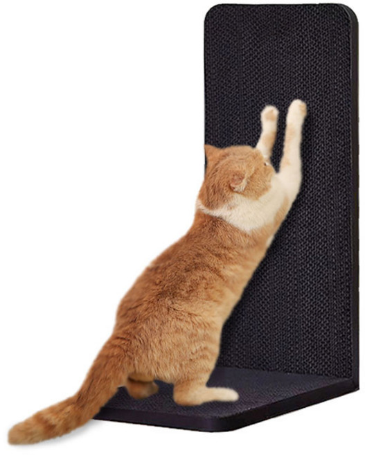 딩동펫 고양이 슬림 수평수직 스크래쳐, 블랙, 1개