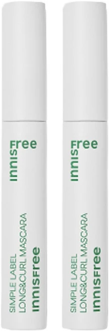 이니스프리 심플라벨 롱앤컬 마스카라 7.5g, 2개 - 쿠팡