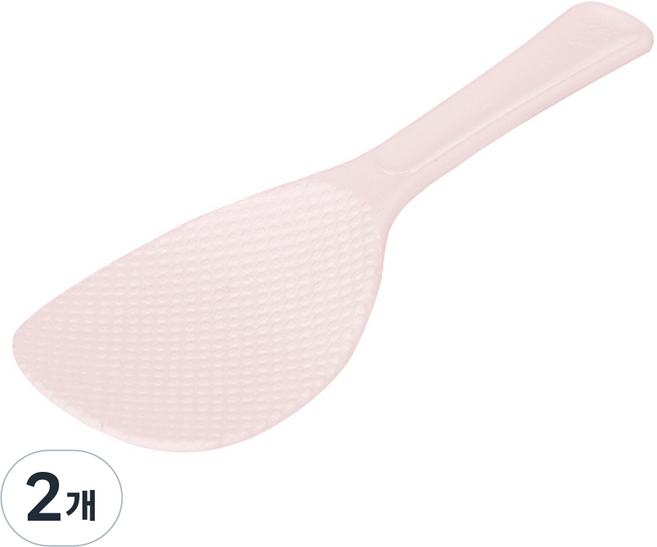 도블레 밥풀이 달라붙지 않는 향균 주걱, 핑크, 2개