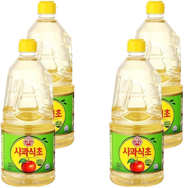 오뚜기 사과식초, 1.5L, 4개