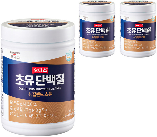 일동후디스 초유단백질, 280g, 3개