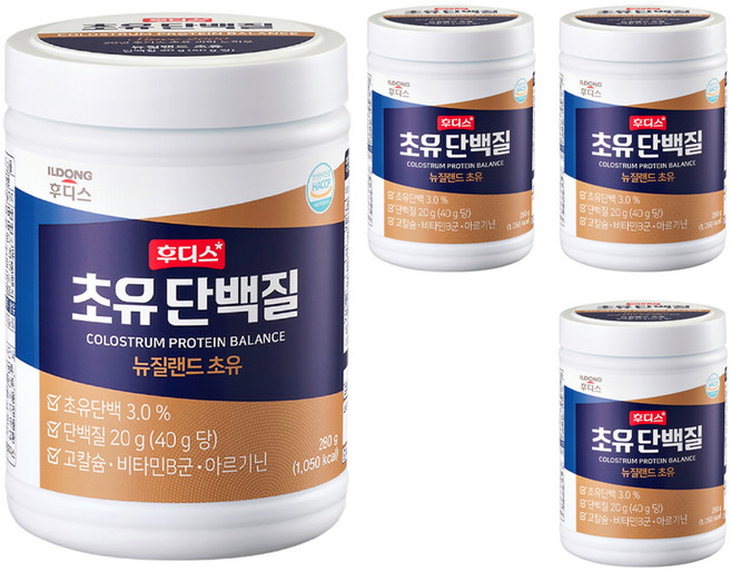 일동후디스 초유단백질, 280g, 4개