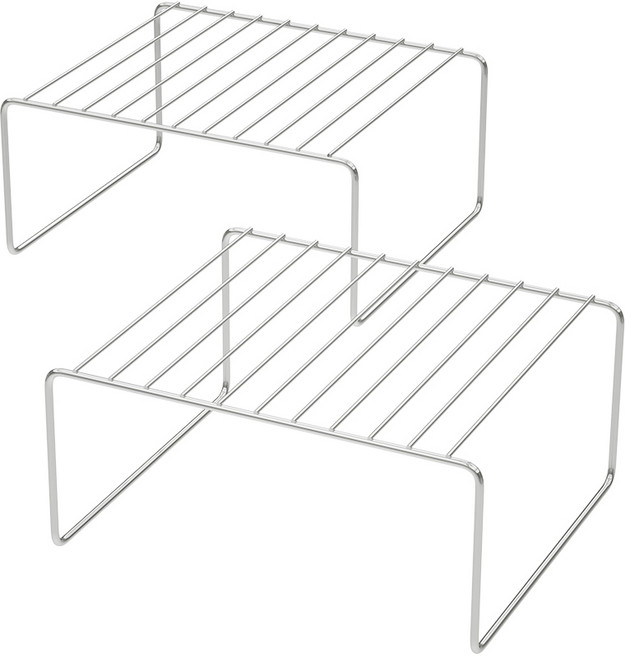 코멧 키친 접시 정리대, 2개, 실버