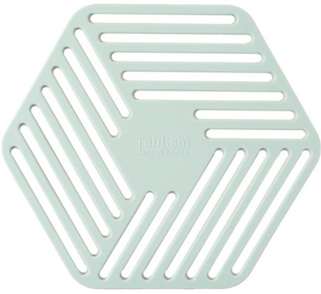테이블리즘 내열 실리콘 인덕션 매트 냄비받침, 민트, 1개