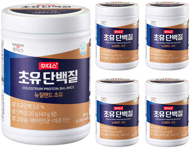 일동후디스 초유단백질, 280g, 5개