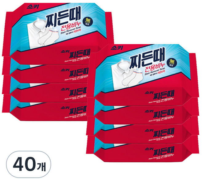 소키 찌든때 전용 세탁비누, 150g, 40개