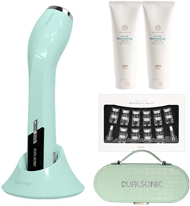 듀얼소닉 맥시멈 + 블루밍젤 2p +앰플 10p + 케이스 세트, 맥시멈(JOMT-AH-1CA), 샤이민트(맥시멈)