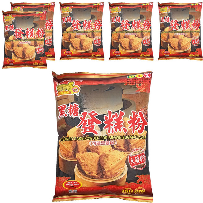 金錢豹 黑糖發糕粉, 1000g, 6包