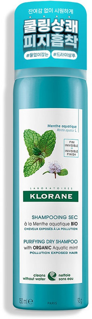 클로란 아쿠아민트 쿨세범 드라이샴푸, 150ml, 1개
