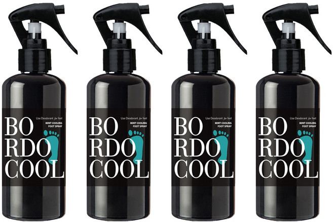 Bordo 민트 쿨링 풋 스프레이, 4개, 1개입