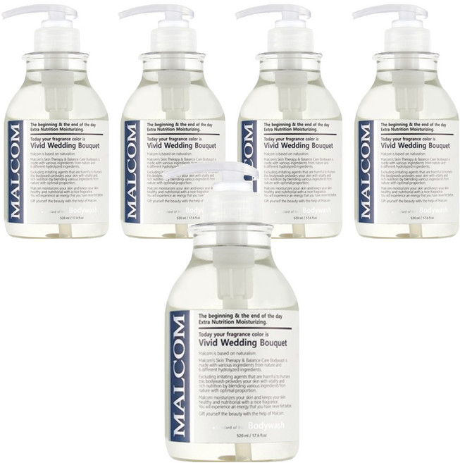 Vivid wedding bouquet溫和保濕沐浴露, 520ml, 5個