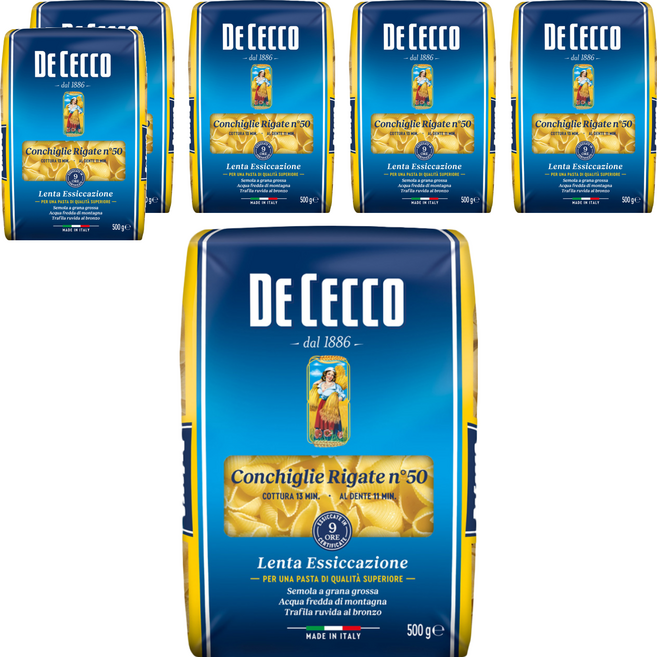 DE CECCO 得科 貝殼麵 N.50, 500g, 6包