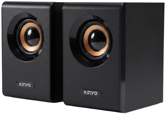 Kinyo 木質立體擴大喇叭, US-177, 黑色