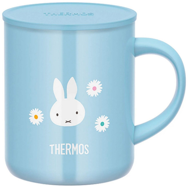 THERMOS 膳魔師 不銹鋼真空杯 JDG-350, 藍色米菲兔, 1個