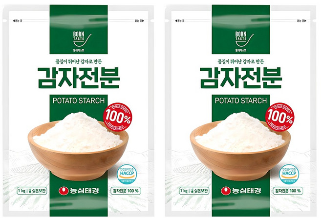 본테이스트 100% 감자전분, 1kg, 2개