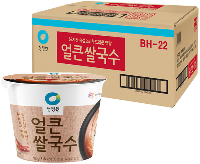 청정원 얼큰 컵쌀국수, 92g, 12개