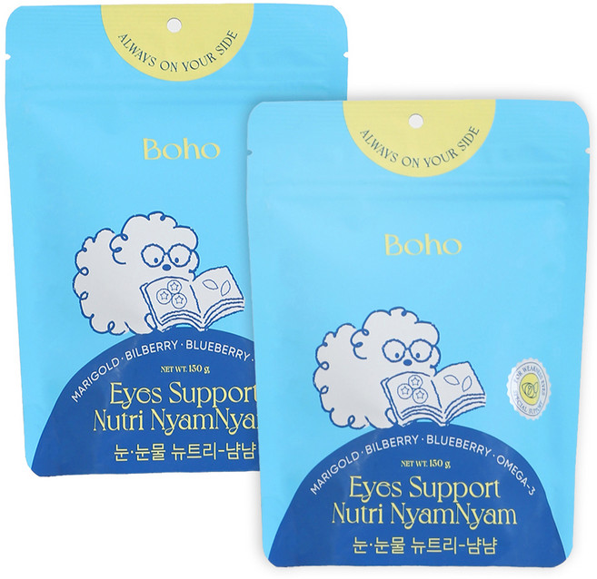 보호리 강아지 뉴트리냠냠 영양제, 눈물개선/눈건강, 2개, 150g