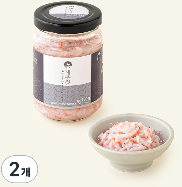 광천 새우젓, 180g, 2개