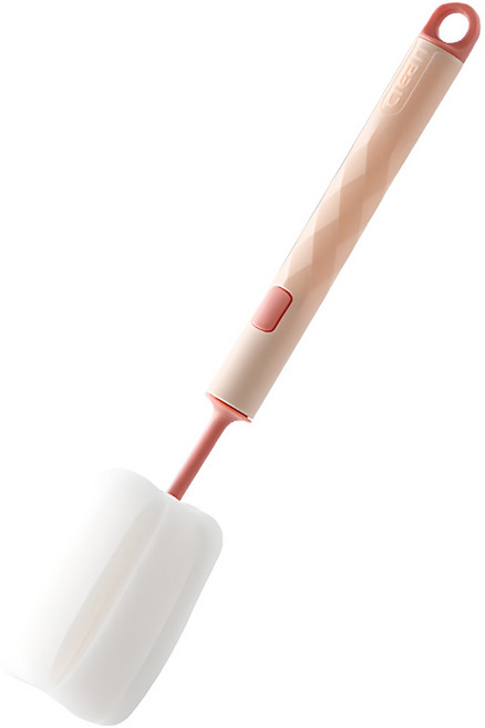 아싸레 물병 청소 스펀지 브러쉬, 핑크, 1개