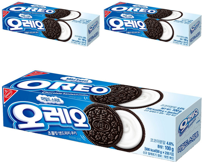 동서 오레오 마일드스위트, 100g, 3개