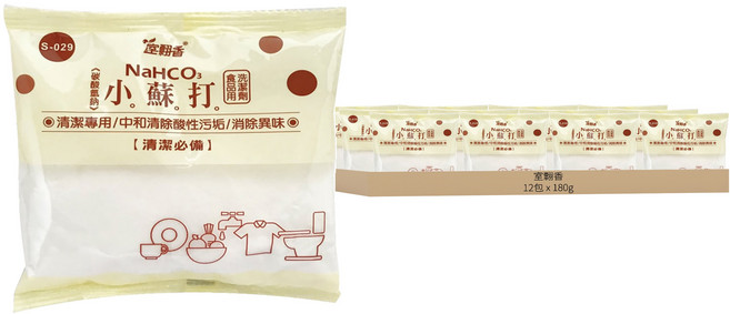 室翲香 小蘇打粉 S-029, 180g, 12包