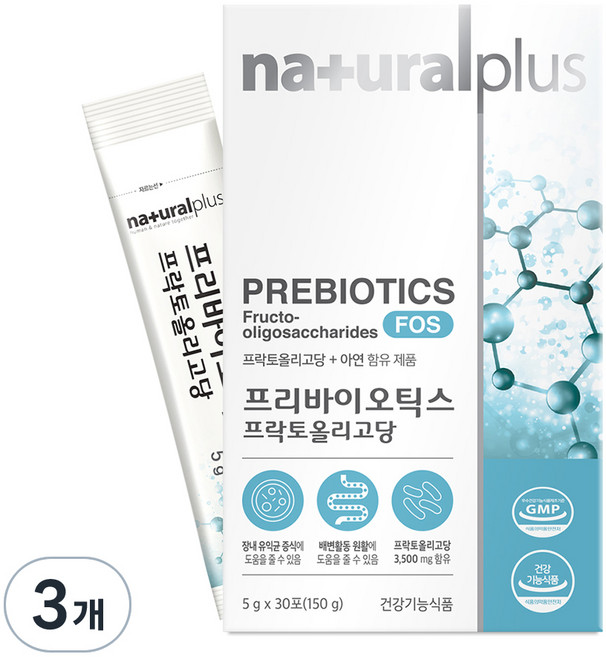 naturalplus 果寡糖益生菌粉隨身包, 3盒, 150g