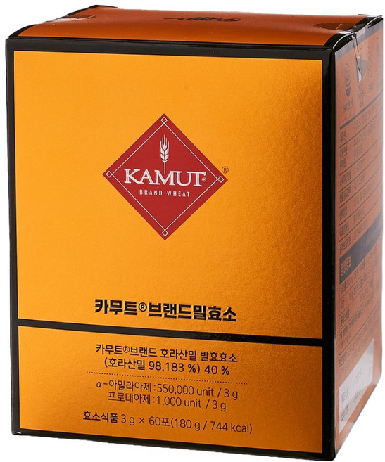 카무트 브랜드밀 효소 60p, 180g, 1개