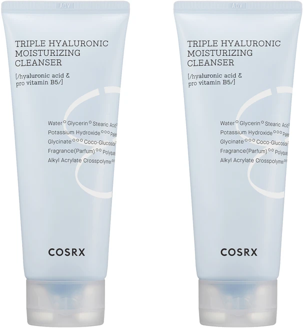코스알엑스 하이드리움 트리플 히알루로닉 모이스처라이징 클렌저, 150ml, 2개 - 쿠팡