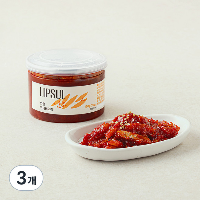 입술 명태회 무침, 150g, 3개