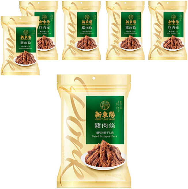 新東陽 豬肉條, 210g, 6包