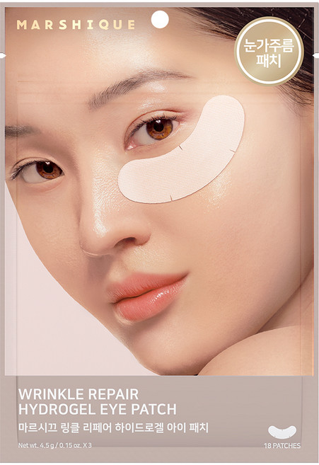 마르시끄 링클 리페어 하이드로겔 아이패치, 18개입, 1개