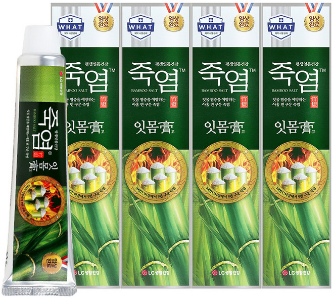 죽염 잇몸고 치약, 140g, 4개