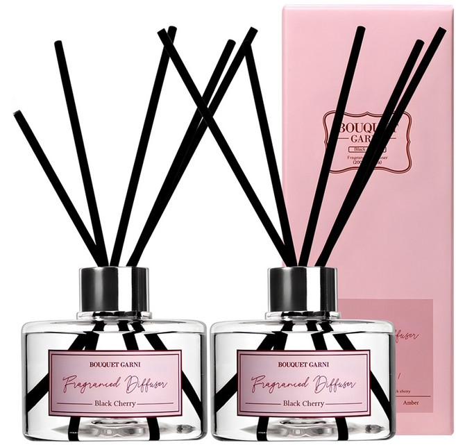 부케가르니 프래그런스드 디퓨저, 블랙체리, 200ml, 2개