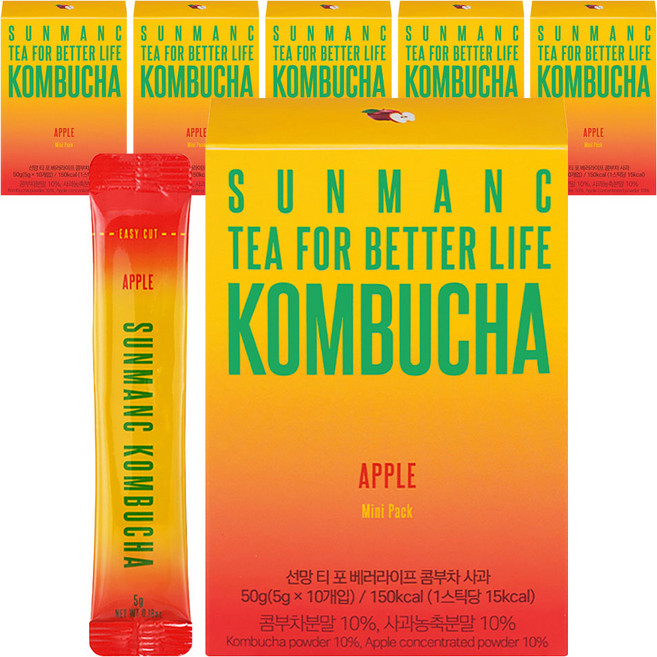 선망 콤부차 사과맛, 5g, 10개입, 6개