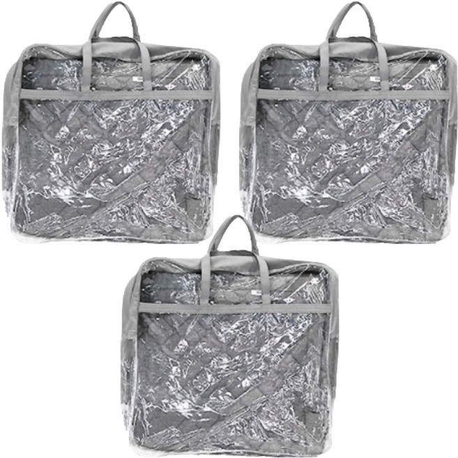 더베딩샵 이불 보관가방 소, 그레이, 3개