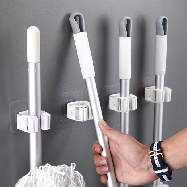 리빙홈디테일 청소도구 후크 홀더 LHD 021, 화이트, 4개