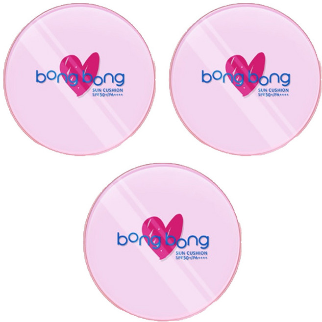 봉봉프랜즈 봉봉 썬쿠션 SPF50+ PA++++, 15g, 3개