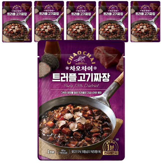 차오차이 트러플 고기짜장, 180g, 6개