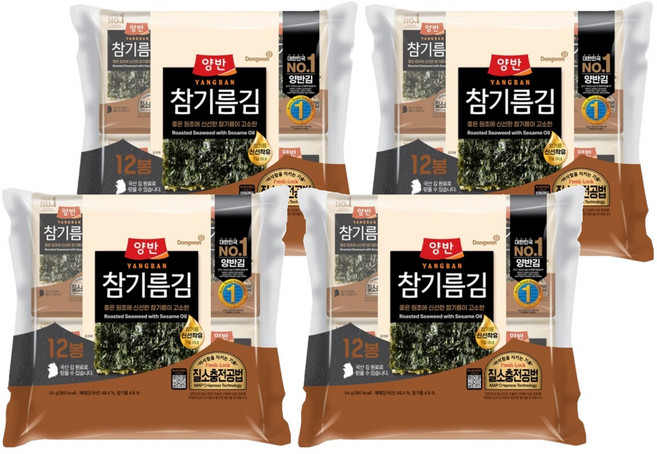 Dongwon 東遠 芝麻油海苔, 4.5g, 48包