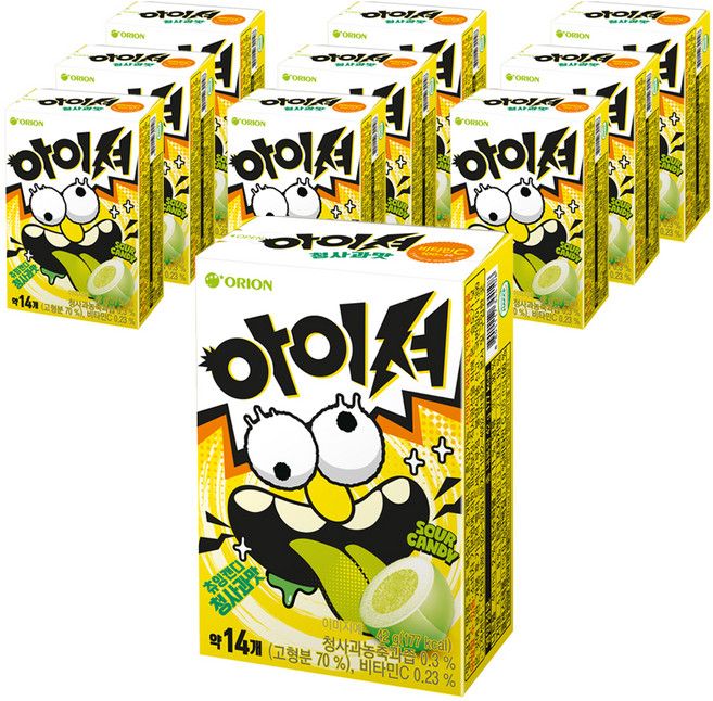 아이셔 캔디 청사과맛, 42g, 10개