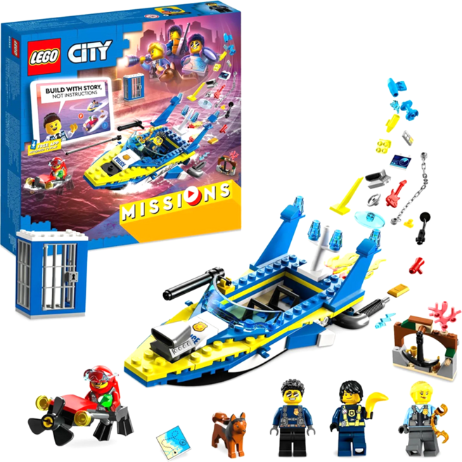 LEGO 樂高 60355 城市系列, 水上警察偵察任務 Water Police Detective Missions, 1盒