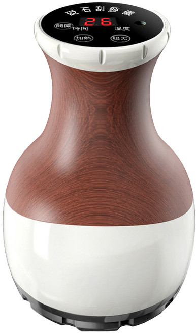 Smart Bearing 智慧魔力 豪華版砭石充電款9段控制熱敷刮痧拔罐機 9段吸力 9段加熱 30分鐘定時 5V充電, 單一商品, 豪華紅