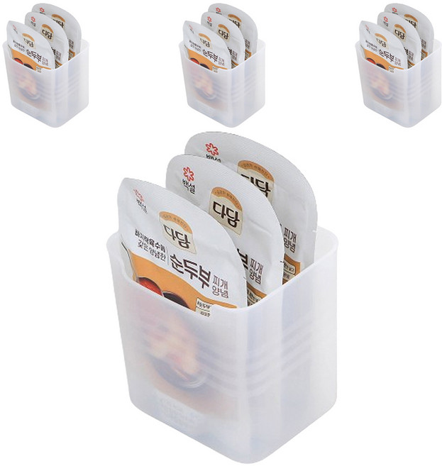 이우아여사 냉장고 다용도 도어 수납함 4p