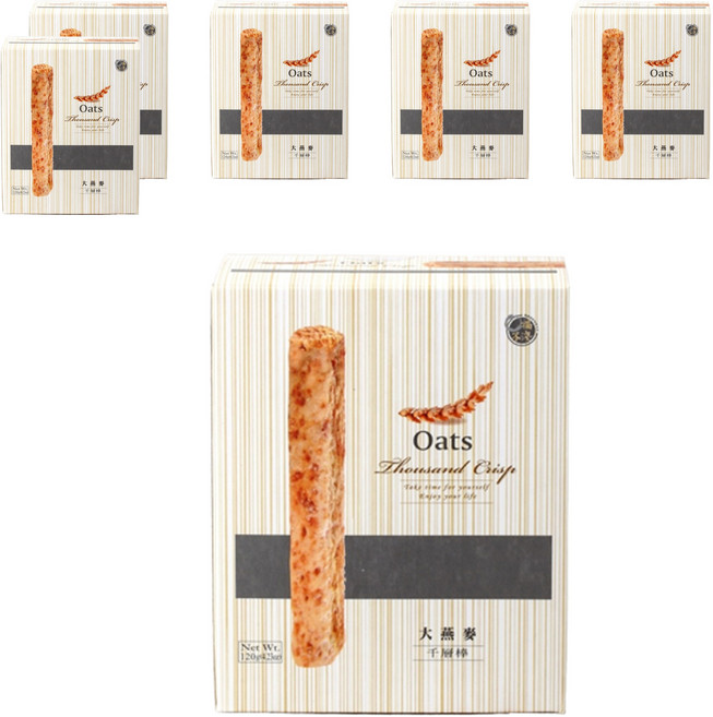 口福不淺 大燕麥千層棒, 120g, 6盒