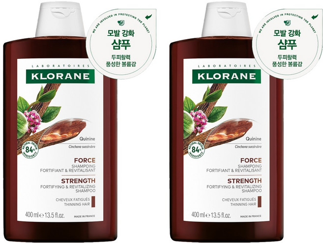 KLORANE 蔻蘿蘭 養髮強韌洗髮精, 400ml, 2瓶